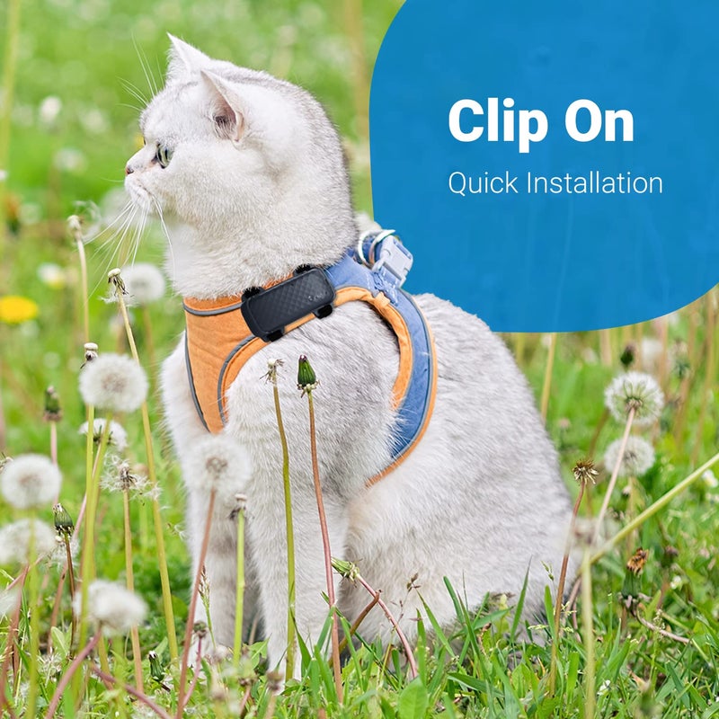 Tractive GPS Cat 4 Tracker harness Attachment, for Cat Walks with Peace of Mind, Velcro Straps, Black - Image 4