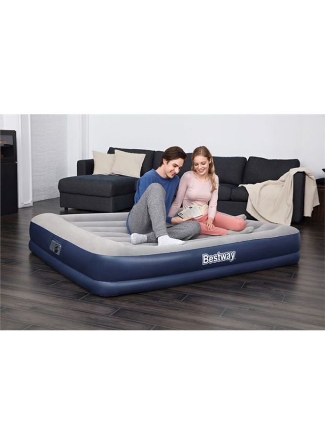 Bestway Double Inflatable Air Mattress with Built-in Electric Pump and Pillow, Large Comfortable Air Bed for Camping and Home Use, 2.03-1.52-0.36m, Automatic Inflation - Image 4