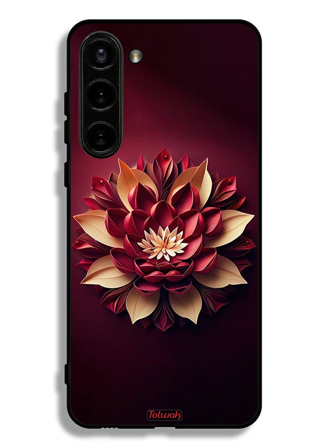 Tolwak Samsung Galaxy S23 5G Protective Case Cover Flower Abstract Design - Image 3
