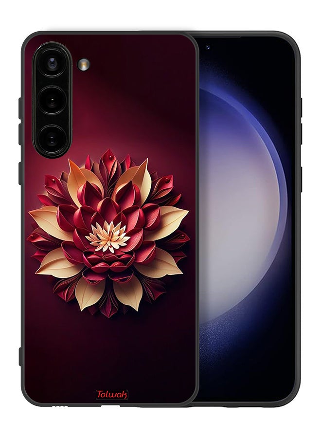Tolwak Samsung Galaxy S23 5G Protective Case Cover Flower Abstract Design - Image 2