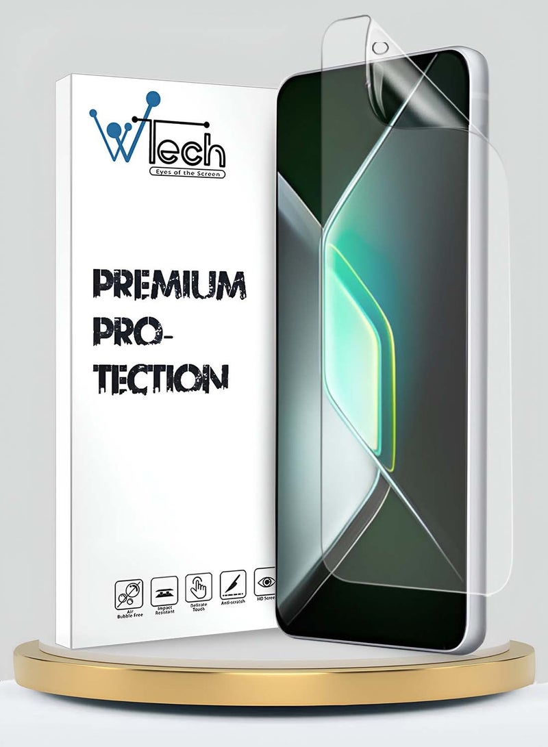 دبليو تيك حماية شاشة رقيقة ومرنة من هيدروجيل إنفينيكس GT 30 Pro 5G 2025 (MSHFMN) - شفافة - Image 1