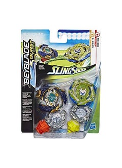 BeyBlade Burst Turbo Slingshock Dual Pack Fafnir F4 And Rudr R4 1 Leftspin 1 Rightspin Battling Tops Age 8+  - Image 2