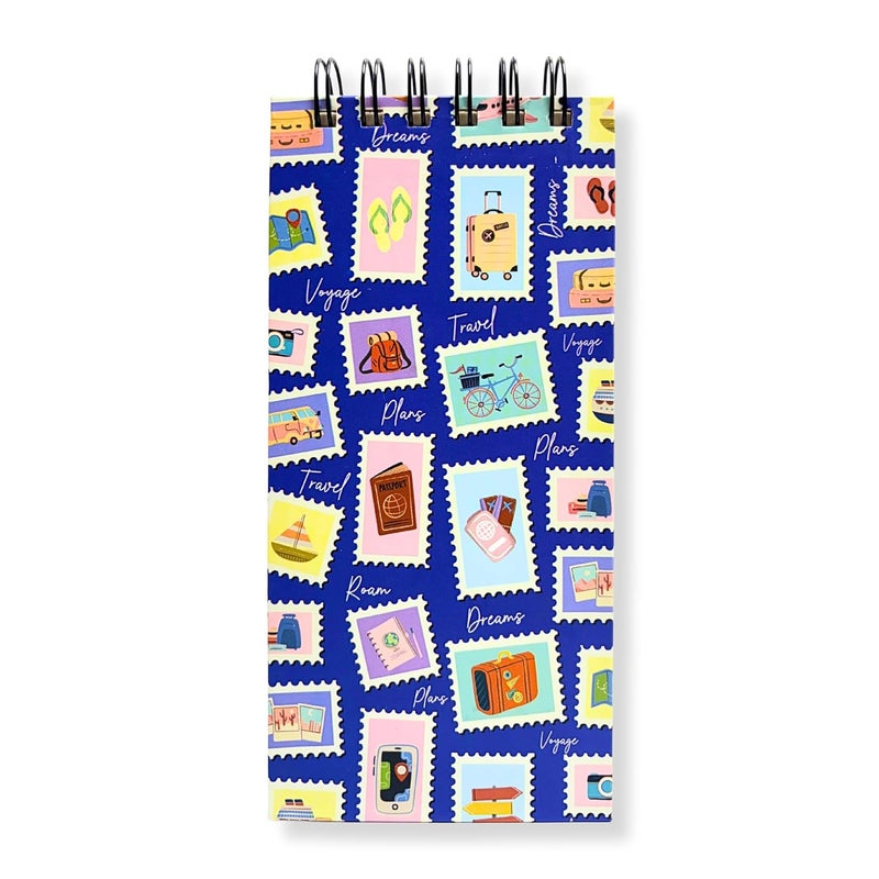 Articious قائمة المهام | (9.2x19.8 سم) | دفتر ملاحظات يومي لقائمة المهام | قائمة المهام | مخطط مكتبي مربوط بأسلاك | 80 جرام لكل متر مربع | 264 صفحة | 50 ورقة قابلة للتمزيق للبقالة، التسوق، قائمة المهام - فرشاة زرقاء - Image 5