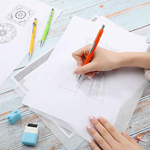 Tenare 250 Sheets Tracing Paper for Drawing Light up Tracing Paper Pad Translucent Sketching Drawing DIY Crafts Painting Works(White,8.3 x 11.7 Inch) - Image 3