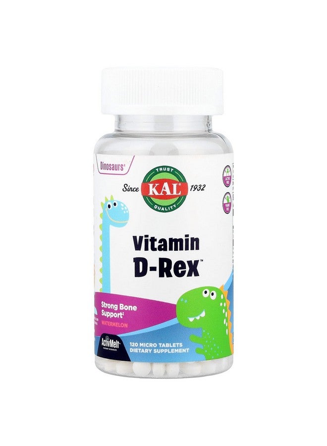 Kal 600 Iu Watermelon D-rex Tablets, 120 Count - Image 1
