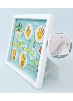 MissTiara Newborn Baby Footprint Kit, Baby Handprint and Footprint Kit, Baby Keepsake Frame Newborn Baby Shower Gifts, Memorial Set Room Decor Unique Ornament  - Image 3