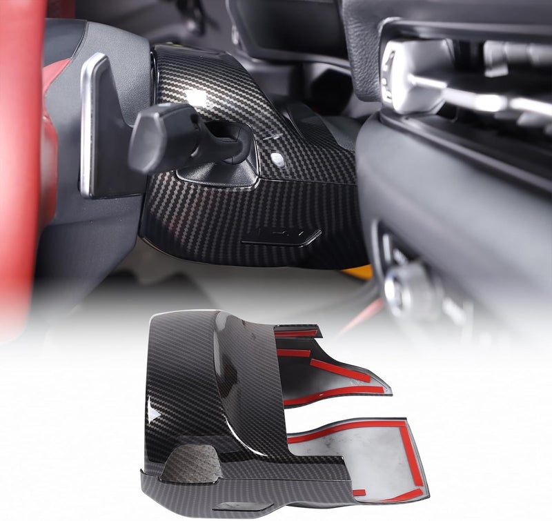 CHEAYAR Steering Column Cover Trim Kit for Toyota Supra GR A90 A91 MK5 2019-2022 - Carbon Fiber Pattern - Image 1
