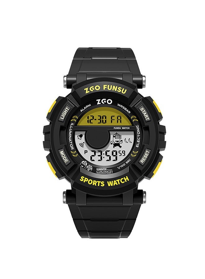 Minions Kids Digital Sports Watch, 50M Waterproof Luminous Electronic Wristwatch, Alarm Stopwatch Shockproof Boys Student Cartoon Watch Gift - Image 1