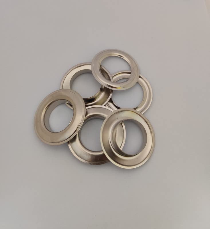 Nimida ™ Grommet/Eyelet Large size Outer Dia 35 MM Inner Dia 20.50 MM | Nickel Colour | for Tarpaulin, Banners, Leather bags etc | Pack of 20 - Image 4