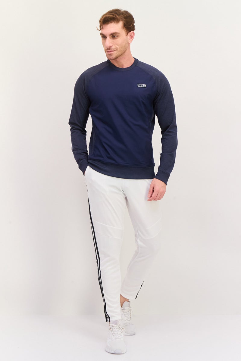 PUMA Men Sportswear Fit Long Sleeve Outdoor Sweatshirt, Navy - Image 4