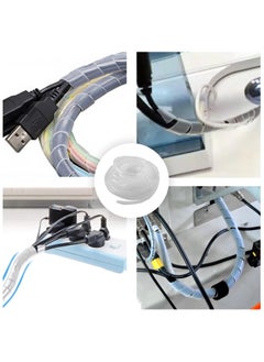 Duravel HD Flexible Spiral Cable Management For Computer, Car, TV, Wire Cover,Wire Organiser Tube for PC Cables (White, 20mm x 10 meter) - pzsku/Z143B558998874A308F27Z/45/_/1740374174/442777a4-7748-4b39-8dc1-4e361c93ec38