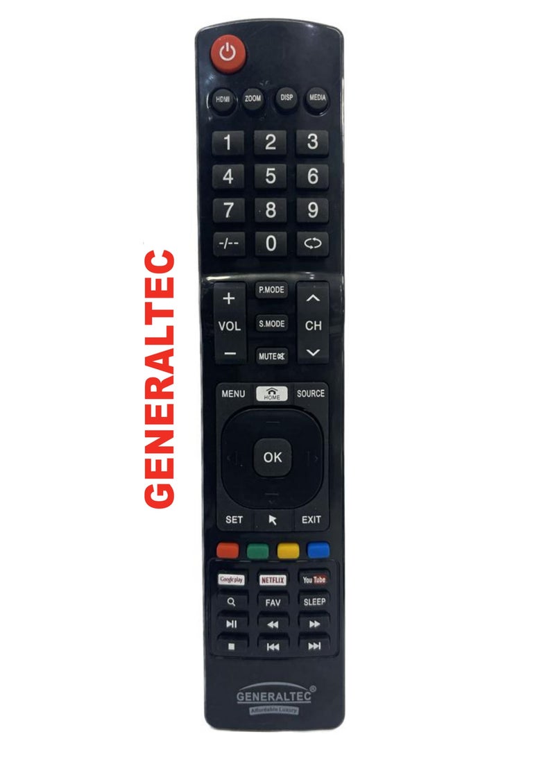 GENERALTEC Smart TV Remote Control – Compatible with All GENERALTEC LED, LCD & UHD TVs - Image 1