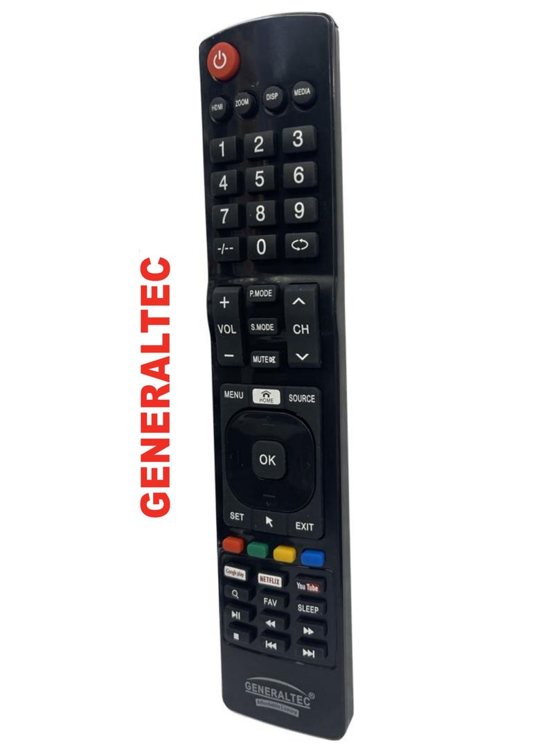 GENERALTEC Smart TV Remote Control – Compatible with All GENERALTEC LED, LCD & UHD TVs - Image 2