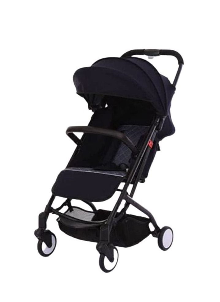 Ntech NTECH Baby/Kids Travel Stroller Perfect For 0-36 months Storage Basket Detachable Bumper Extendable Canopy 5 Point Safety Harness Lightweight Compact Foldable Design (Black)  - Image 1