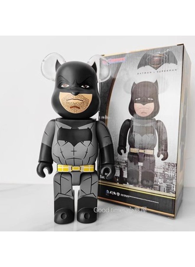 Hundred Bearbricck Vinyl Violence Bear Ornaments Building Blocks Bear Fluid Bear Toy Hand Doll 400%-Color:Bat-C  - Image 1
