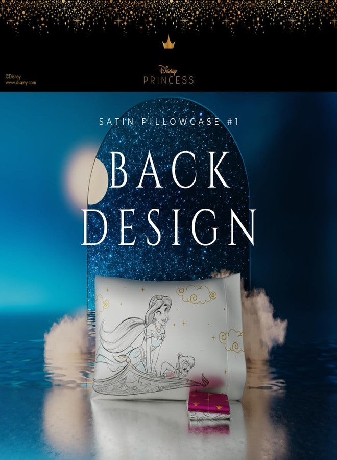 Franco Disney Princess Jasmine Beauty Silky Satin Standard 2 Pack Pillowcase Cover Set 20x30 for Hair and Skin, (Officially Licensed Product) by Franco Collectibles - Image 5