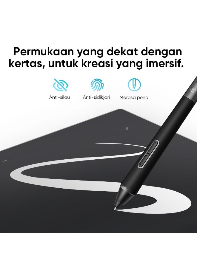 XP-PEN Wireless Drawing Tablet Deco Pro LW 2nd, 11 Inch Bluetooth Computer Graphics Tablet with X3 Pro Stylus & Mini Key-dial, Digital Drawing Pad for Animation, Digital Art, Video Editing - Image 3