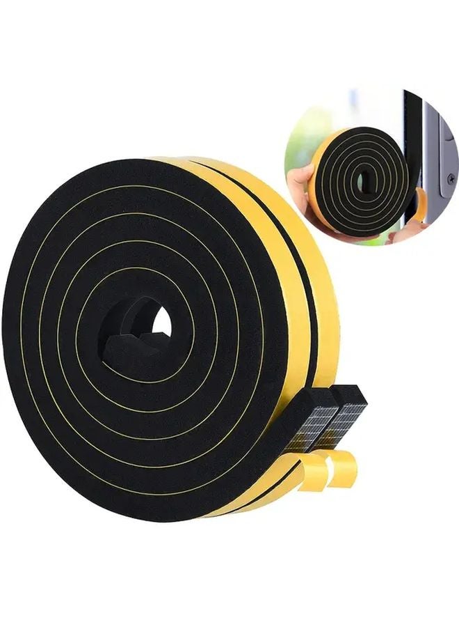 2 Rolls Self Adhesive Foam Tape 0 472 Inch Wide 0 394 Inch Thick 80 71 Inch Long Weatherproof Seal - Image 1