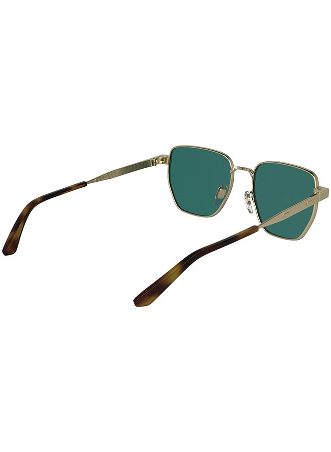 CALVIN KLEIN نظارات شمسية معدنية كاملة الإطار من كالفن كلاين CK25100S 5318 (716) ذهبية فاتحة - Image 4