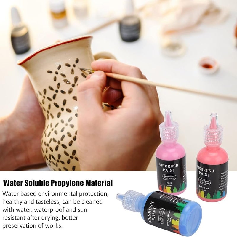 12 Color 348ml Matte Ink Set For DIY Crafts On Textile Metal Wood Ceramic - Image 3