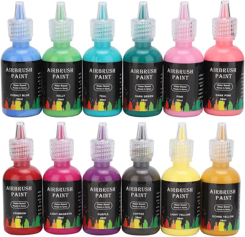 12 Color 348ml Matte Ink Set For DIY Crafts On Textile Metal Wood Ceramic - Image 2