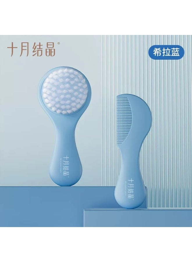 كوني أمًا أفضل مجموعة فرشاة ومشط شعر ناعمة للأطفال، مصنوعة من شعيرات نايلون PP ومشط PP للأطفال حديثي الولادة والأطفال الصغار - Image 2