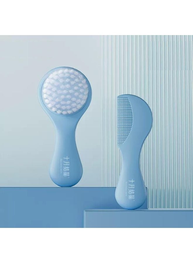 Be a better mom Baby Soft Hair Brush and Comb Set Special PP Nylon Hair Bristle and PP Comb For Newborns & Toddlers Pink