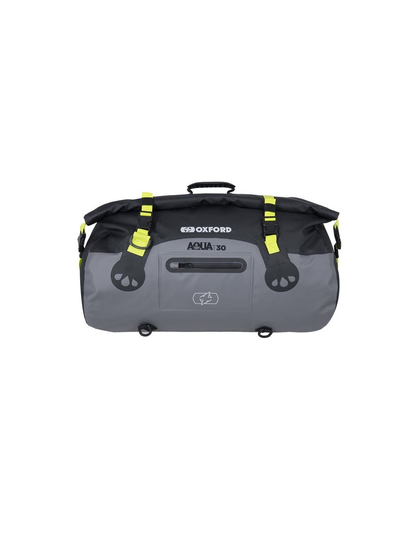 Oxford Oxford Aqua T-30 Roll Bag - Black/Grey/Fluo - Image 1