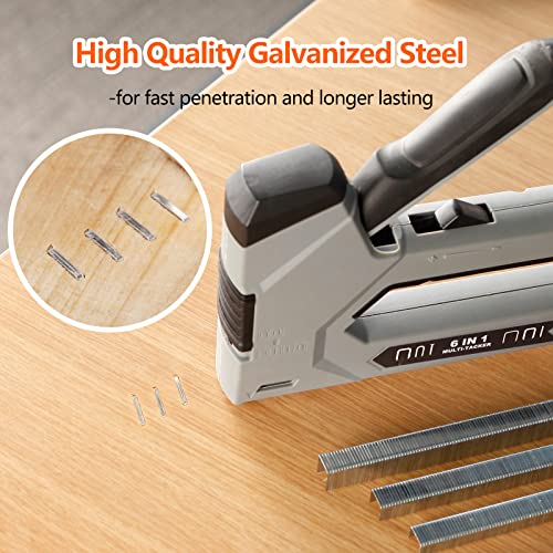 SITLDY Heavy Duty T50 Staples 1300-Count 3 Sizes Includes: 5/16"-500, 3/8"-500, 1/2"-300, Galvanized Assorted Size Project Pack - Image 3