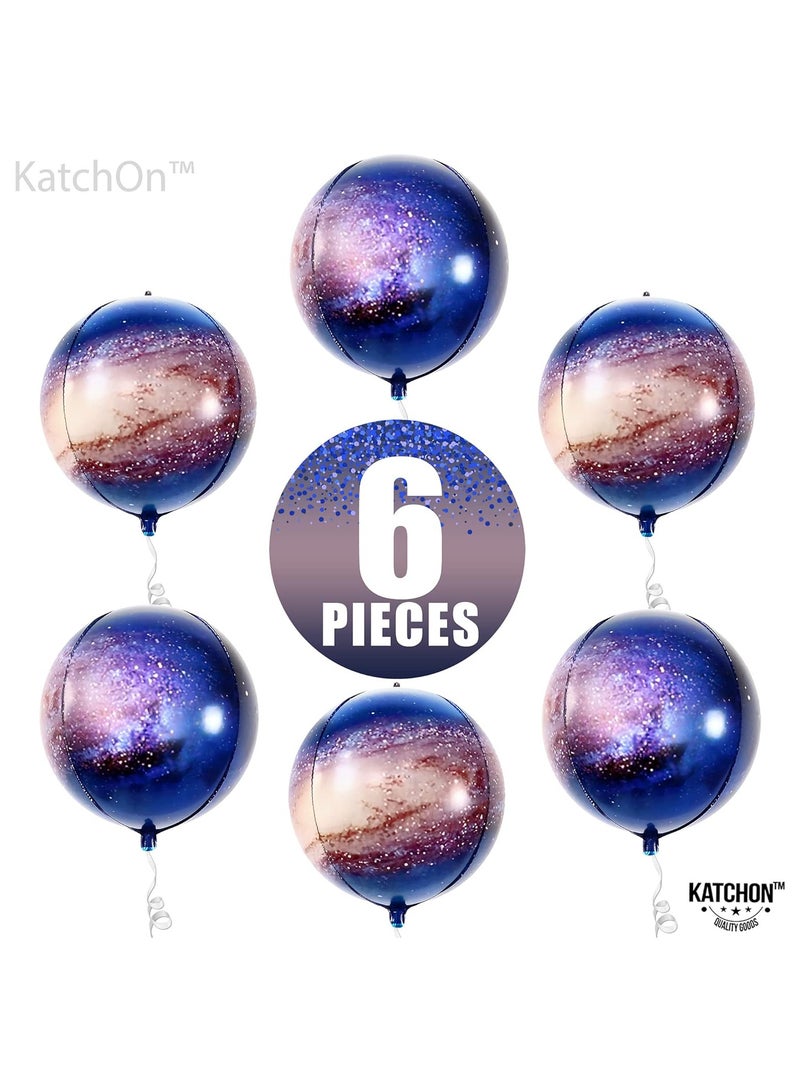 KATCHON Galaxy Foil Balloons Pack of 6 for Party Decoration - Image 3