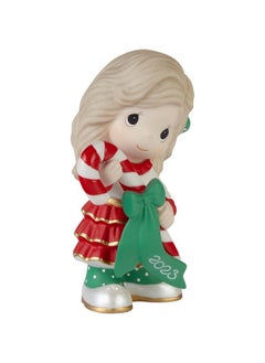 Precious Moments Precious Moments Christmas Figurine | Sweet Christmas Wishes 2023 | Dated Bisque Porcelain Figurine | Holiday Decor & Gift | Hand-Painted  - Image 3