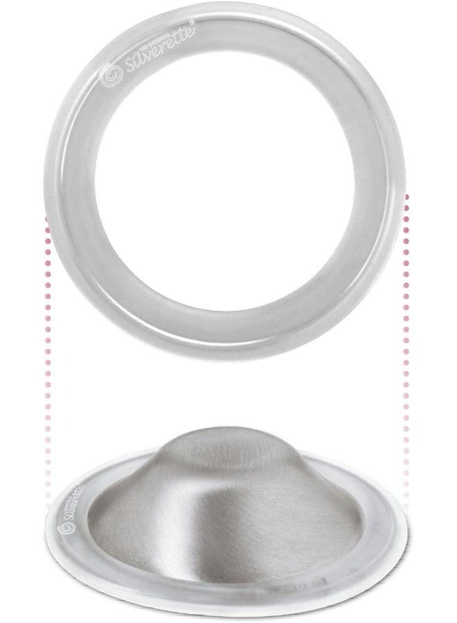SILVERETTE The Original Silver Nursing Cups - Soothe and Protect Your Nursing Nipples - Made in Italy (Regular + O-Feel) - Image 2