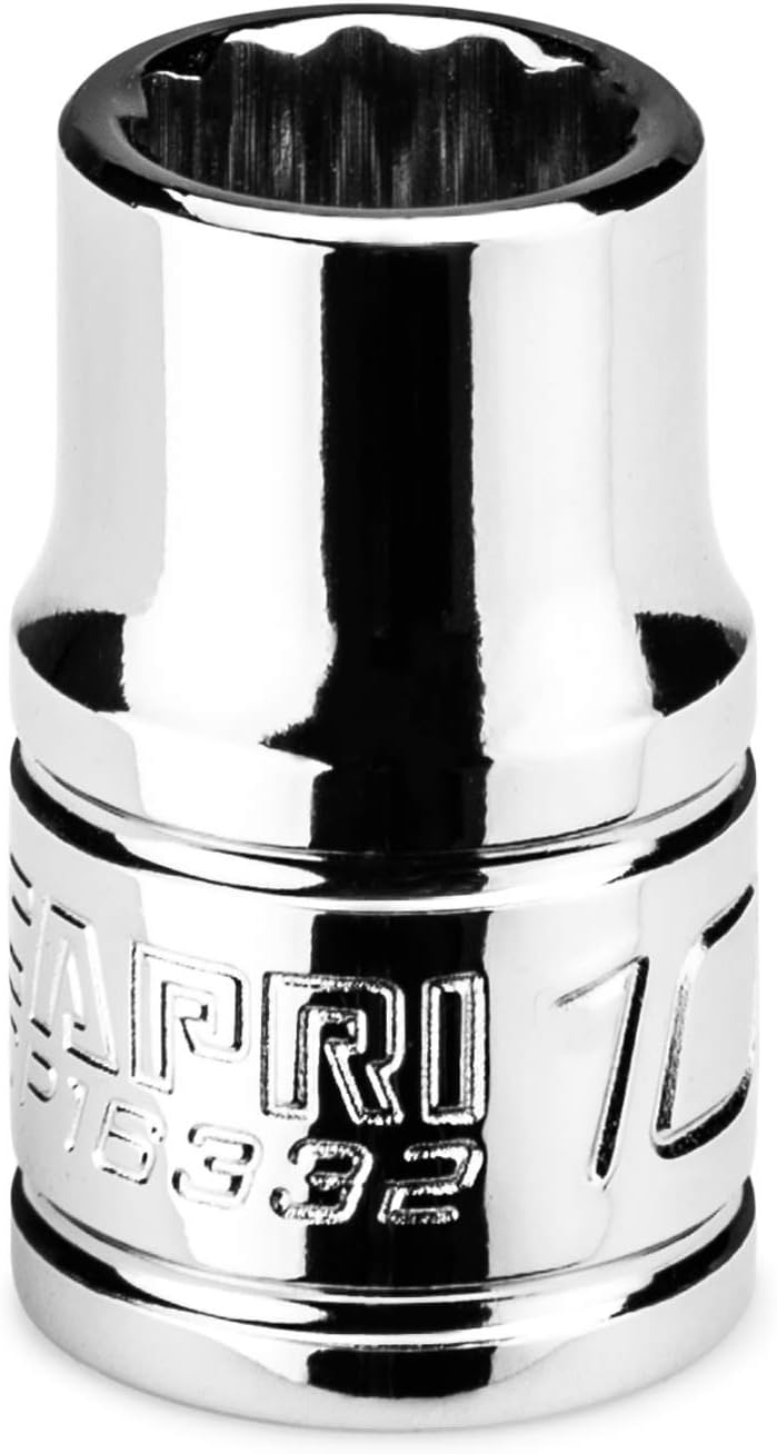 Capri Tools 10 mm Shallow Socket, 3/8 in. Drive, 12-point, Metric - Image 1