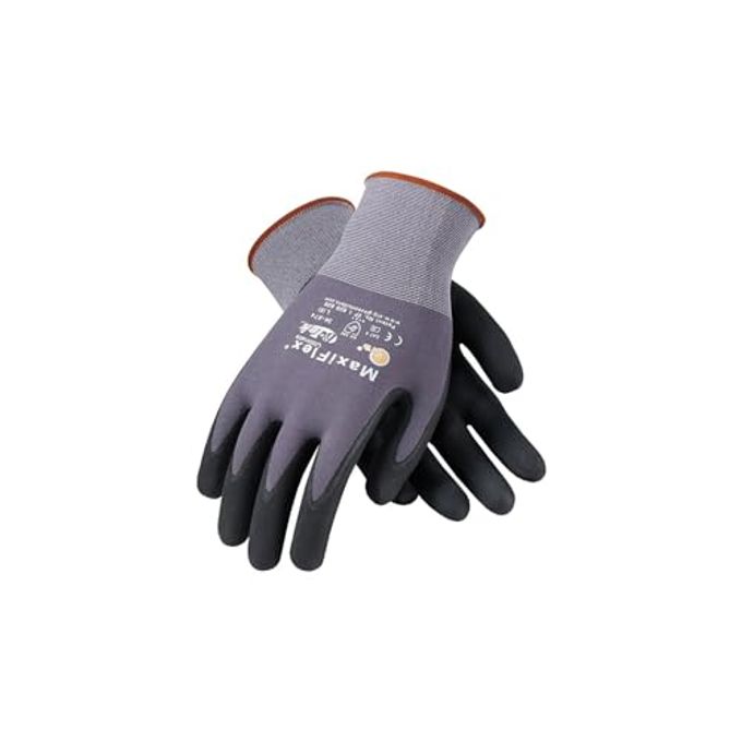 MaxiFlex Ultimate Nitrile Gloves, Gray/Black (34-874/M) - Image 5