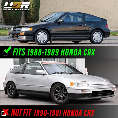 USR UNIQUE STYLE RACING USR DEPO 88-89 CRX Corner Lights - Front Cornering Parking Turn Signal Lamp Set (Left + Right) Compatible with 1988-1989 Honda CR-X DX HF Si (All Clear Lens) - Image 2