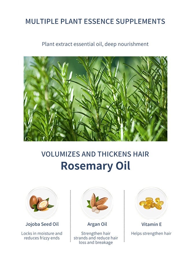 Rosemary Hair care oil,For Hair Growth Infused | Hair Strengthening Treatment | Nourishing & Volumizing | Non GMO | 100% Pure Rosemary Oil,With Rosemary oil,Vitamin E & Argan oil 6.4 fl oz -Pack of 1 - Image 5