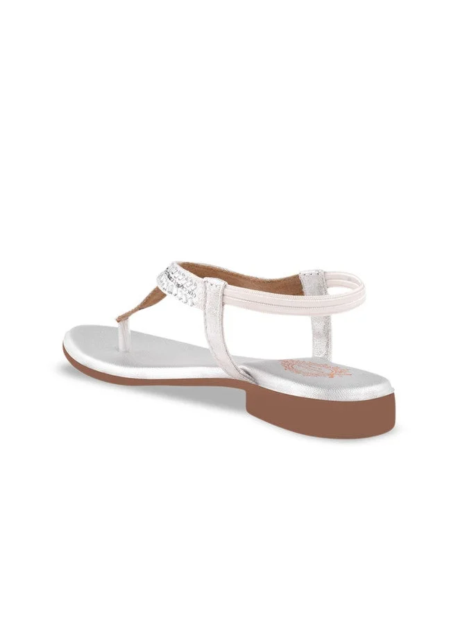 شوتوبيا Shoetopia Girls Embellished T-Strap Flats
