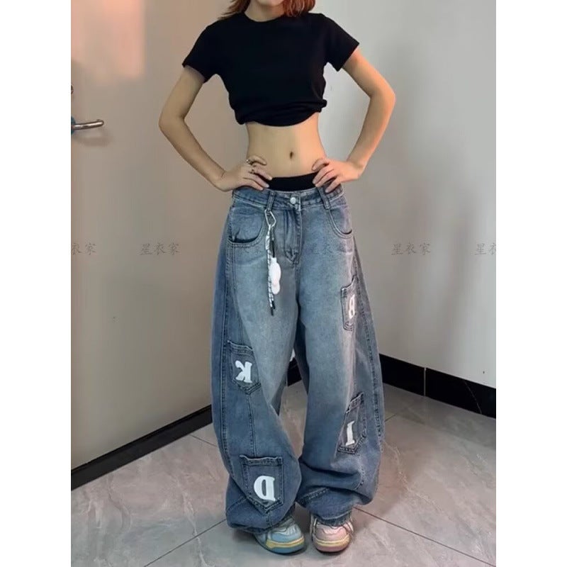 Unisex Classic Denim Jeans Loose Fit Daily Outdoor Wear - Image 5
