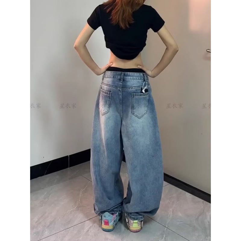 Unisex Classic Denim Jeans Loose Fit Daily Outdoor Wear - Image 4