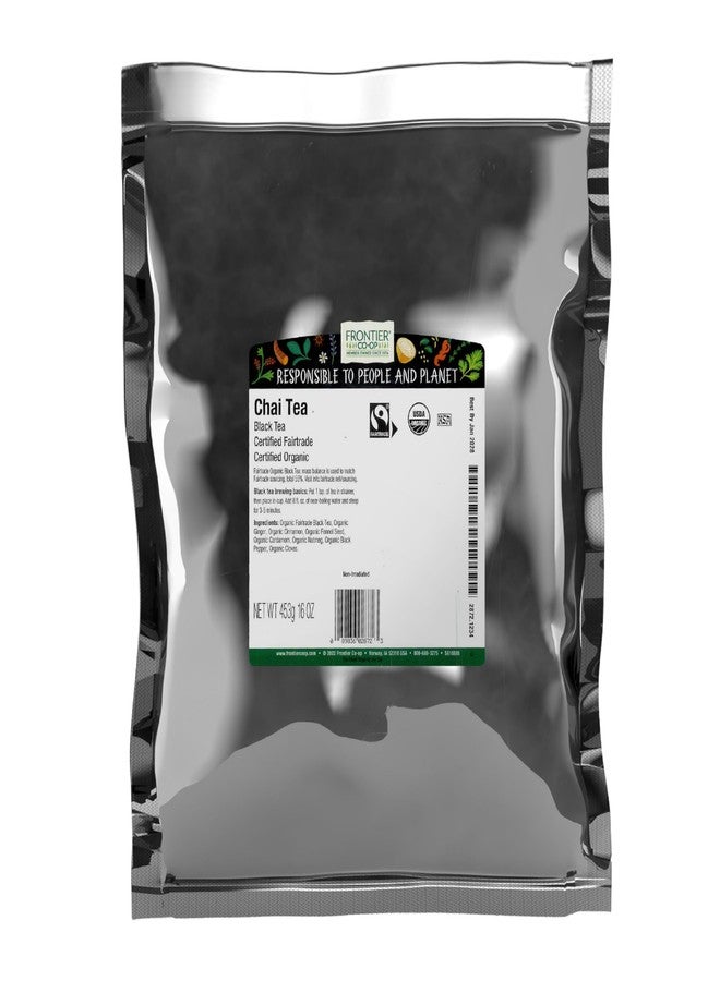 Frontier Co-op Chai Tea, Certified Organic, Fair Trade, Kosher, Non Irradiated, 16 Oz - Image 1