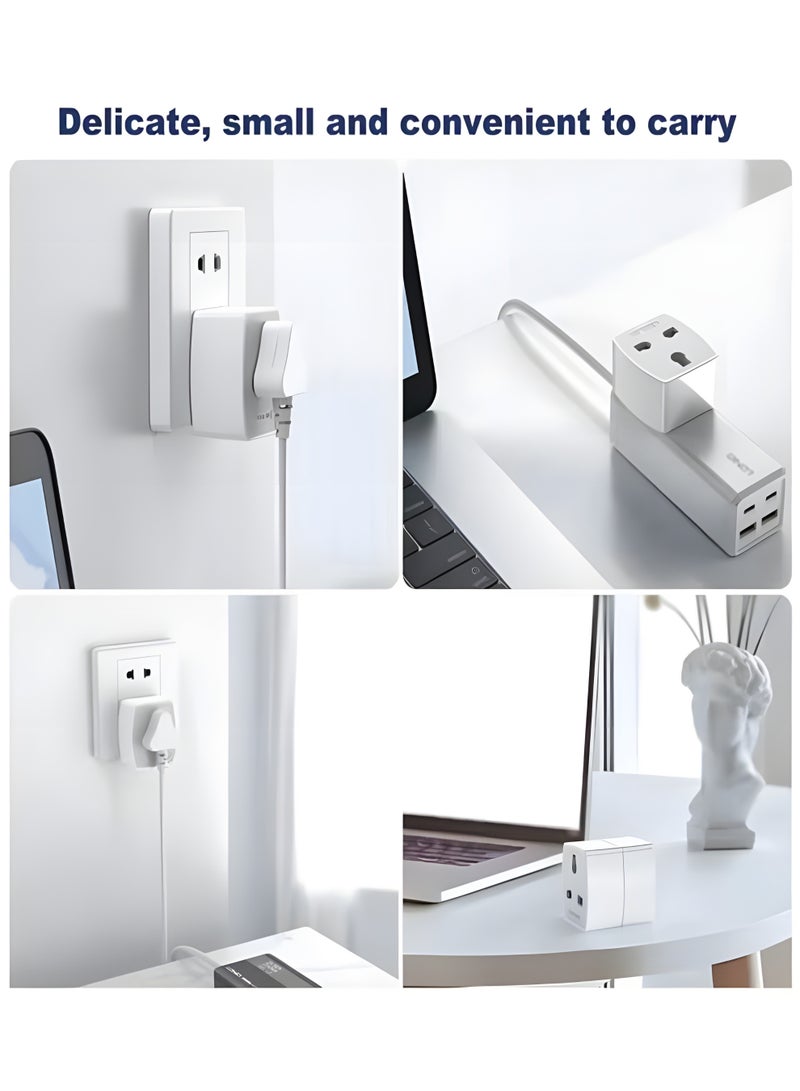 LDNIO Z4 Universal Travel Adapter 4 in 1 – Worldwide Power Plug Compatible with US UK EU Sockets - Image 3