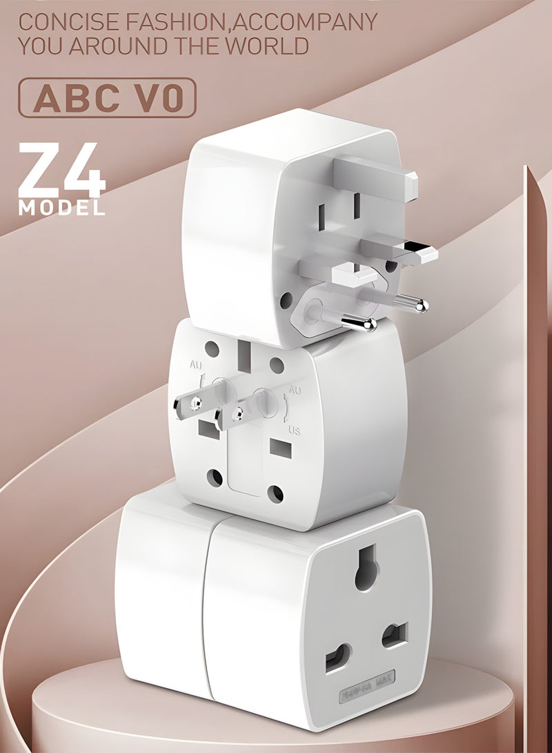 LDNIO Z4 Universal Travel Adapter 4 in 1 – Worldwide Power Plug Compatible with US UK EU Sockets - Image 4