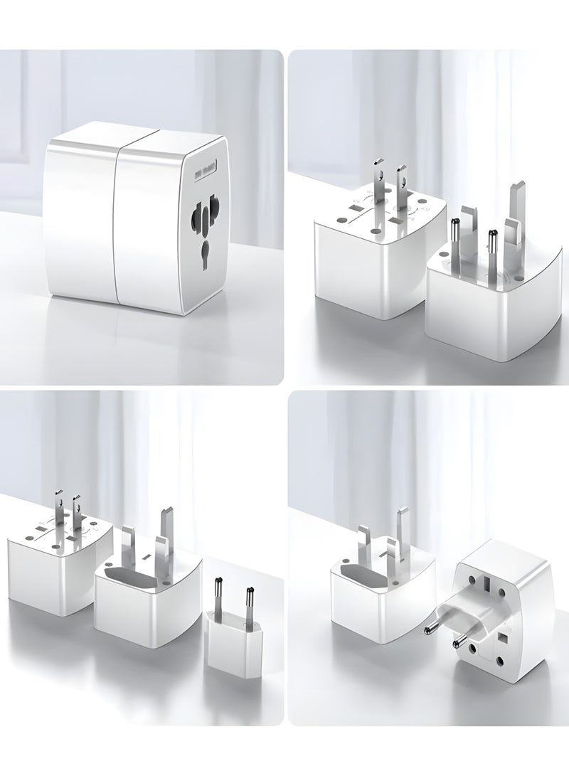 LDNIO Z4 Universal Travel Adapter 4 in 1 – Worldwide Power Plug Compatible with US UK EU Sockets - Image 2