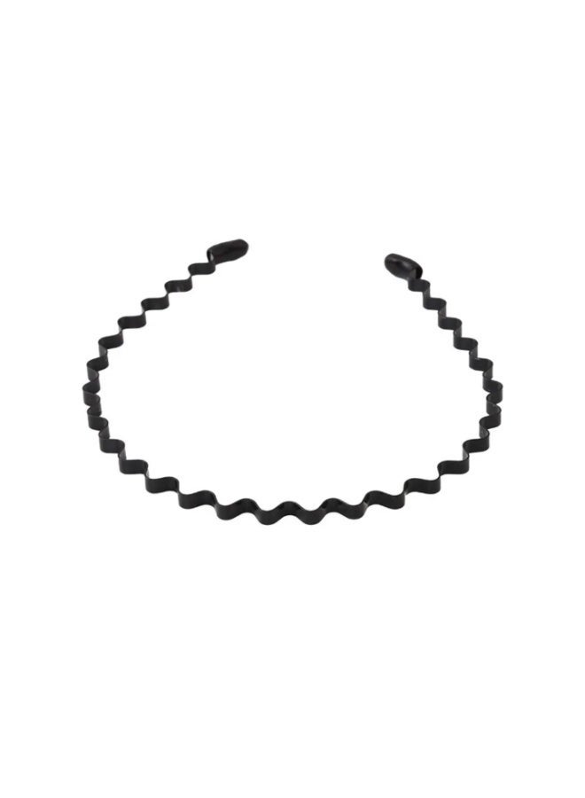 Jagravo Metal Hair Band for Men Women Headband Black Hair Bands - Image 3