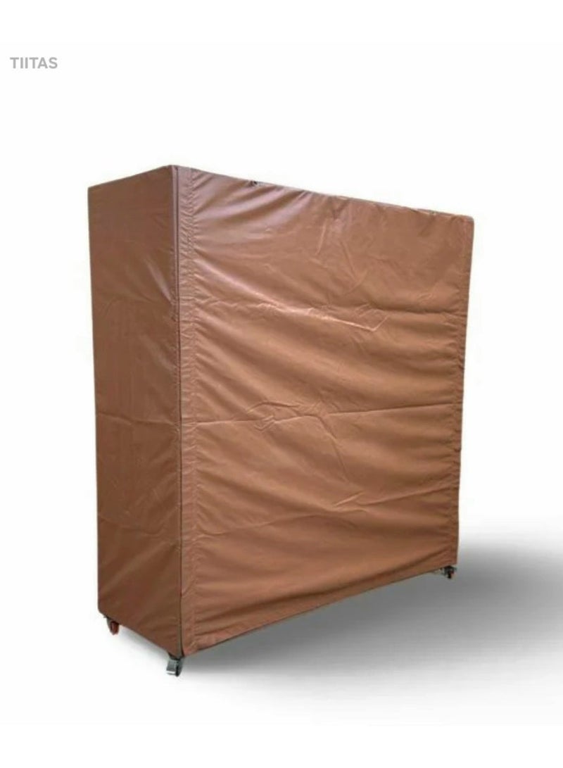 تيتاس خزانة تخزين قابلة للطي  سعة كبيرة 200×200×70 سم، متينة وعملية، منظم ملابس بجودة عالية للاستخدام في المنزل، غرفة النوم، المكتب والخارجية دولاب - Image 4