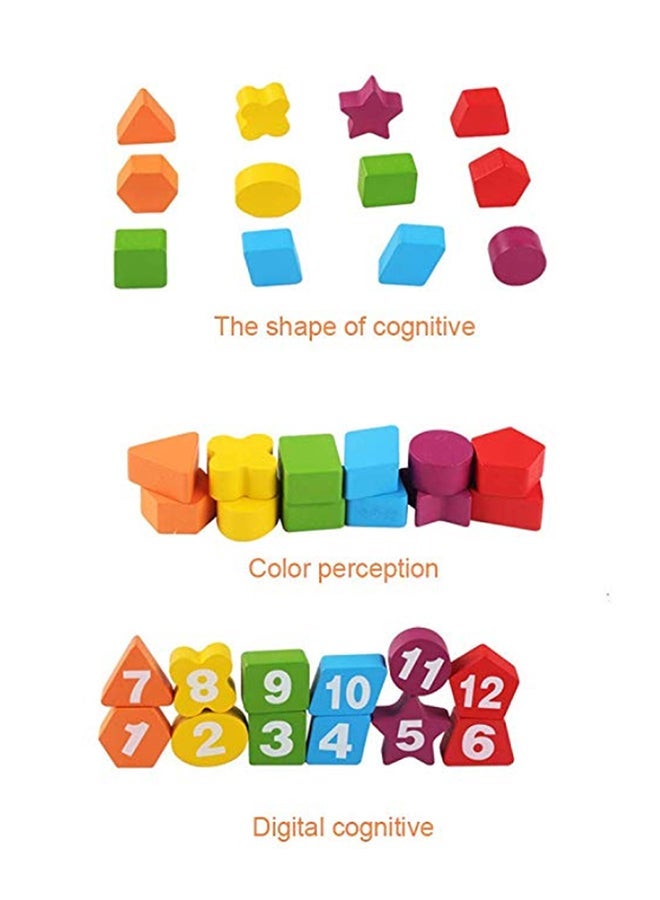 NIBEMINENT Digital Cartoon Block Clock Educational Toy - Image 3