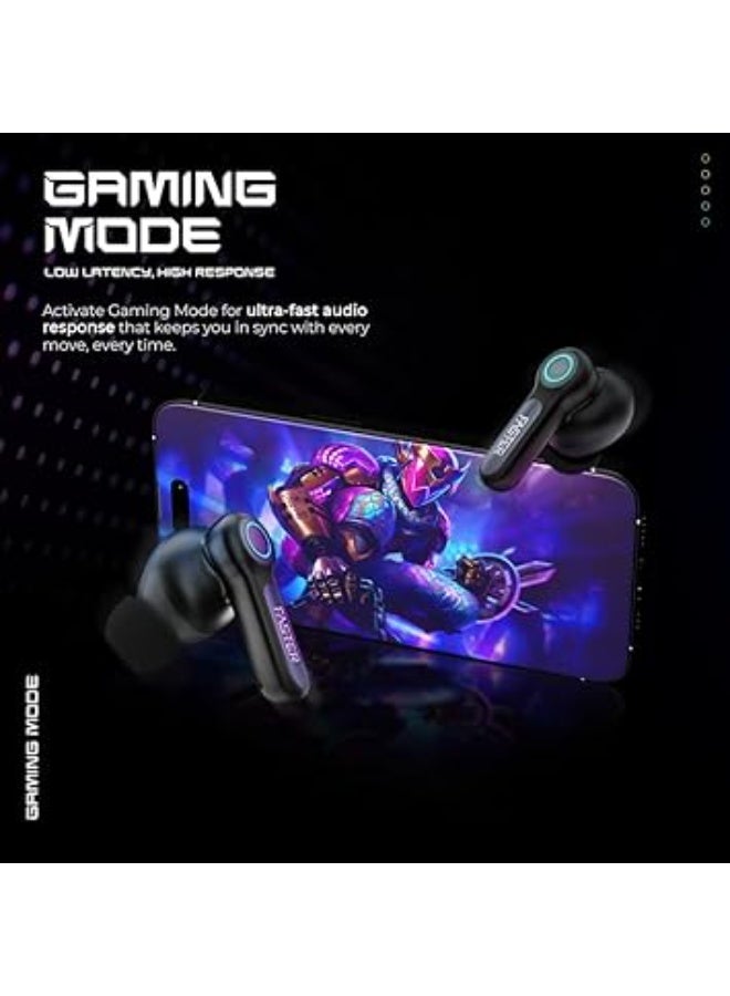 Faster NeoniX Wireless Earbuds-5.3 Bluetooth Dynamic Driver Low Latency 13mm Speakers ENC, RGB Lighting- Eaphones 6H Playback Siri Google Assistant, 500mAh Case & 40mAh Earbuds Capacity - Image 4