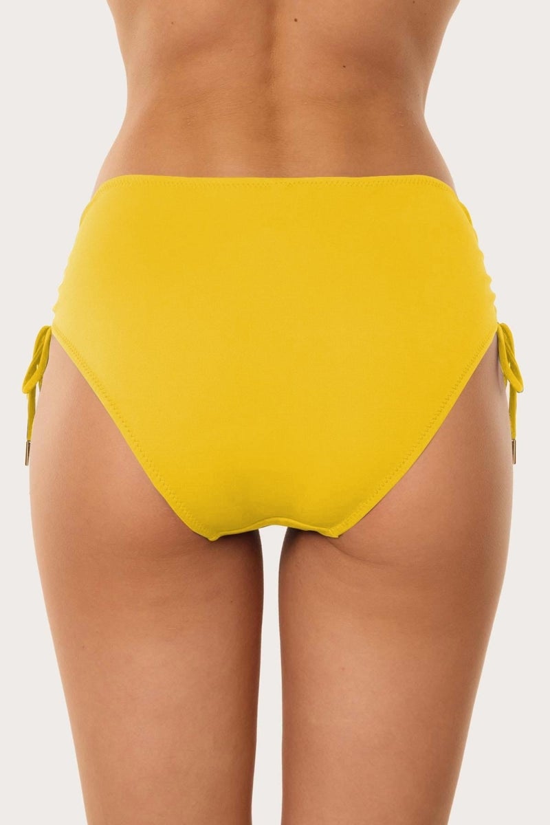 Ayyıldız 63059 Yellow High Waist Bikini Bottom  - Image 2