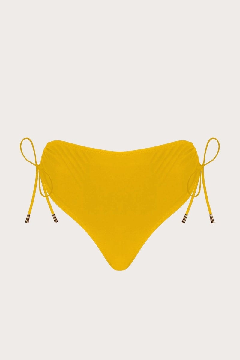 Ayyıldız 63059 Yellow High Waist Bikini Bottom  - Image 4