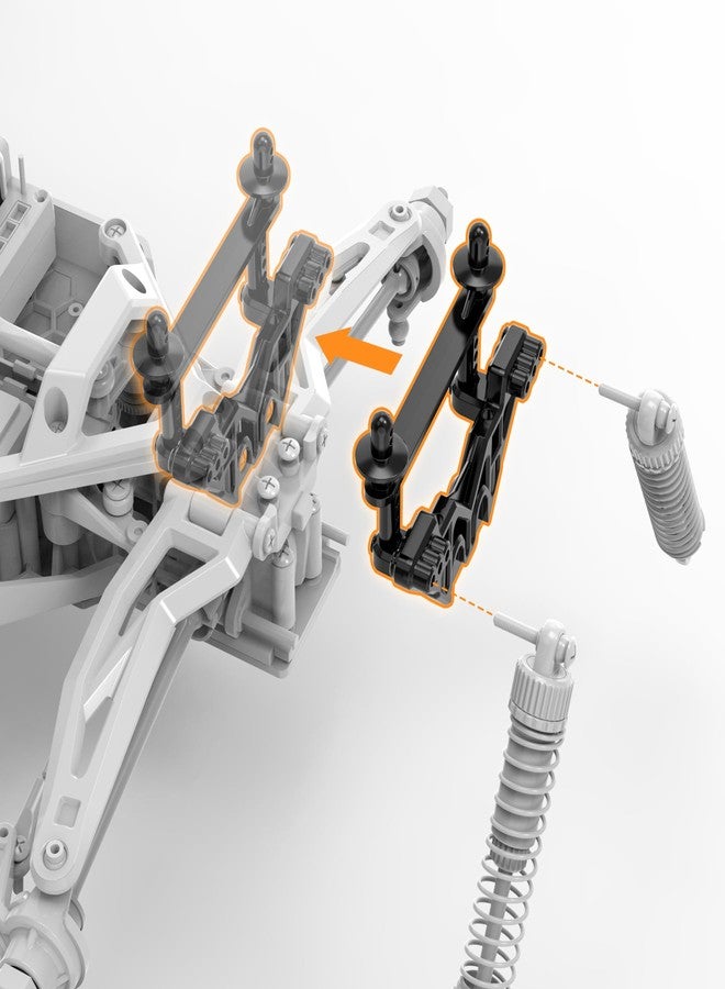 هوشيم قطعتان من دعامة مقاومة للصدمات C12026 لسيارات التحكم عن بعد Hosim بمقياس 1/10 من طراز X16 X08 X07 X06 X05 X15 X07W X15W، قطع غيار أصلية لشاحنات التحكم عن بعد Hosim بمقياس 1:10 - Image 5